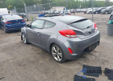 2017 Hyundai Veloster Value Edition from USA, damaged, VIN KMHTC6AD0HU323151